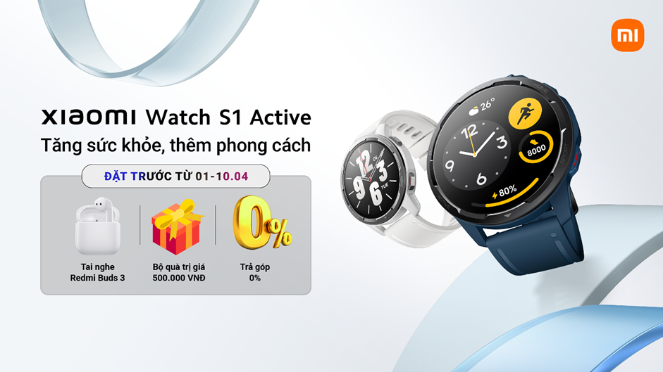 Cơ hội mua Xiaomi Watch S1 Active với quà tặng 'khủng'