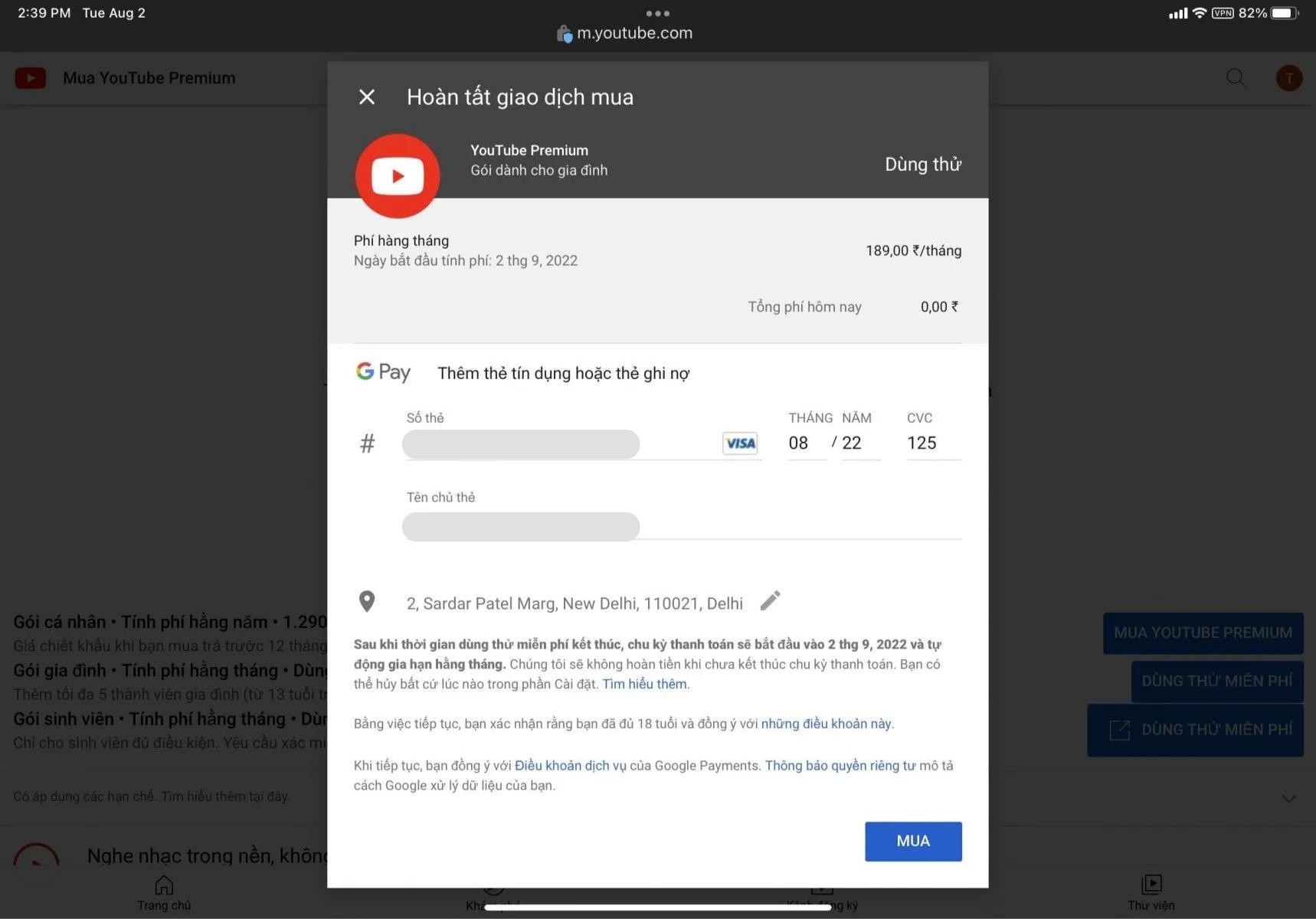 Tại sao người Việt Nam phải'sang' tận Ấn Độ đăng ký YouTube Premium?
