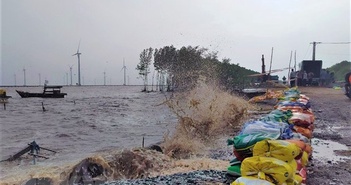 Bạc Liêu: Thông báo về sự cố nghiêm trọng về sạt lở đê biển Đông