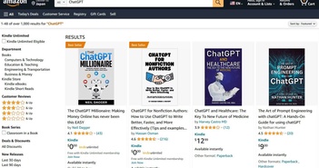 Sách điện tử do ChatGPT xuất bản được chào bán tràn lan trên mạng Internet