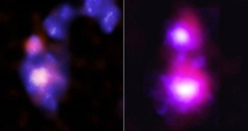 Trong thiên hà lùn sắp va chạm, NASA đã tìm thấy 2 lỗ đen khổng lồ.