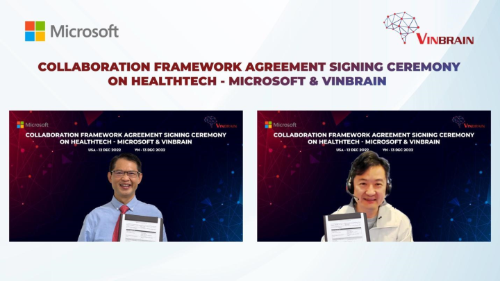 VinBrain và Microsoft Hoa Kỳ hợp tác phát triển trí tuệ nhân tạo trong y tế - 1