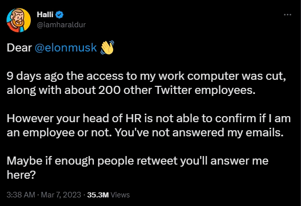 Elon Musk công khai chỉ trích cựu nhân viên của Twitter, nhưng sau đó anh ấy phải xin lỗi và tuyển lại người ta.