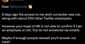 Elon Musk công khai chỉ trích cựu nhân viên của Twitter, nhưng sau đó anh ấy phải xin lỗi và tuyển lại người ta. Elon Musk công khai chỉ trích cựu nhân viên của Twitter, nhưng sau đó anh ấy phải xin lỗi và tuyển lại người ta.