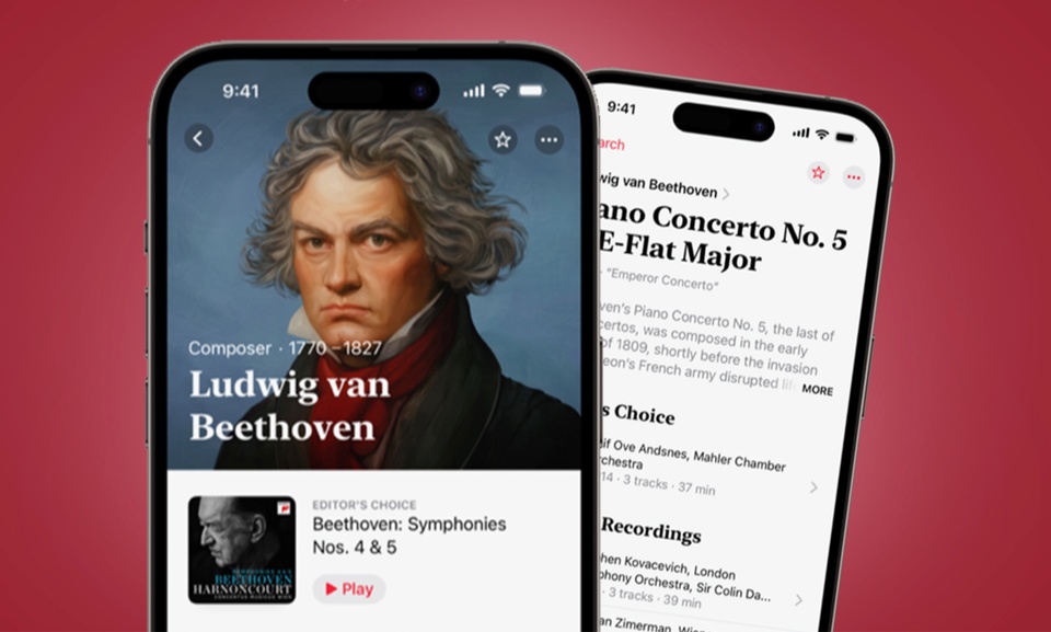 Apple đã ra mắt ứng dụng chuyên nghe nhạc cổ điển