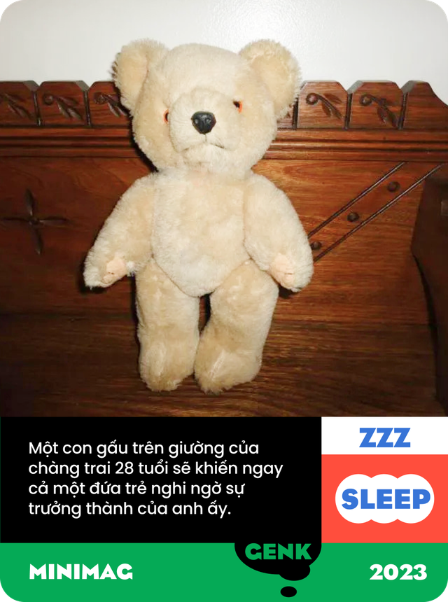 Có ai ở Việt Nam hơn 20 tuổi vẫn còn ngủ với gấu bông không?