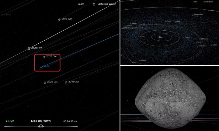 Tiểu hành tinh dài 50 m có khả năng đâm vào Trái đất