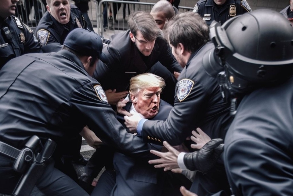 Điểm kỳ dị trong bức ảnh ông Trump bị chụp do AI tạo ra