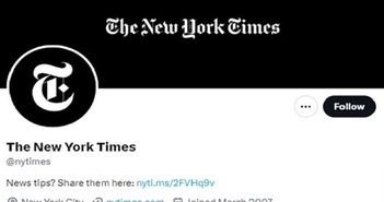 Báo New York Times mất tích xanh Twitter Báo New York Times mất tích xanh Twitter
