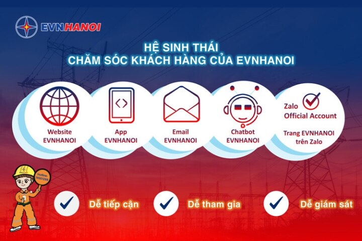 EVNHANOI tích cực ứng dụng công nghệ thông tin để số hóa ngành điện