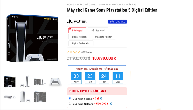 Giá của PlayStation 5 giảm sâu; nhiều nơi thậm chí còn chưa đến 11 triệu đồng.