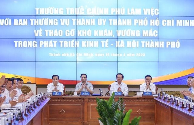 Thủ tướng Phạm Minh Chính làm việc với TP.HCM, giải quyết nhiều vấn đề
