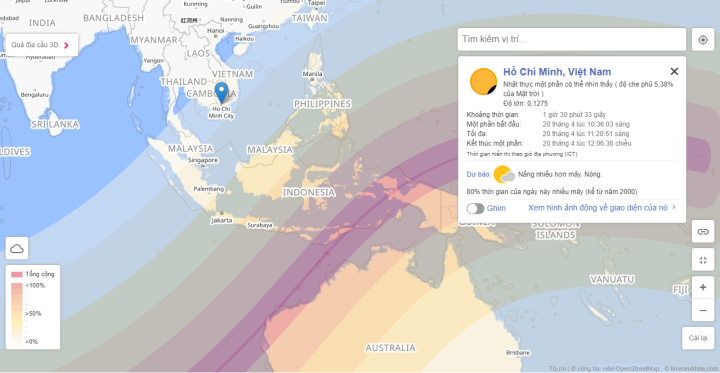 Nhật thực lai hiếm gặp xảy ra ngày mai, một nửa Việt Nam quan sát