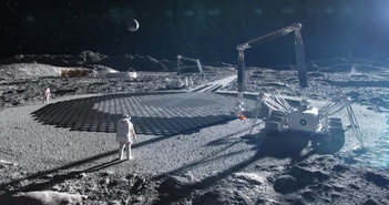 Sau NASA, Trung Quốc thử nghiệm công nghệ in 3D để xây dựng môi trường sống trên Mặt trăng và Trái đất.