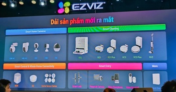 Cùng với nhiều thiết bị quản lý Smarthome khác, EZVIZ đã công bố một loạt sản phẩm hoàn toàn mới, bao gồm camera giám sát tích hợp 4G, máy hút bụi tự động, cây lau nhà thông minh và các sản phẩm khác.