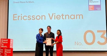 Ericsson được liệt kê trong Top 10 nơi làm việc tốt nhất tại Việt Nam năm 2023 Ericsson được liệt kê trong Top 10 nơi làm việc tốt nhất tại Việt Nam năm 2023