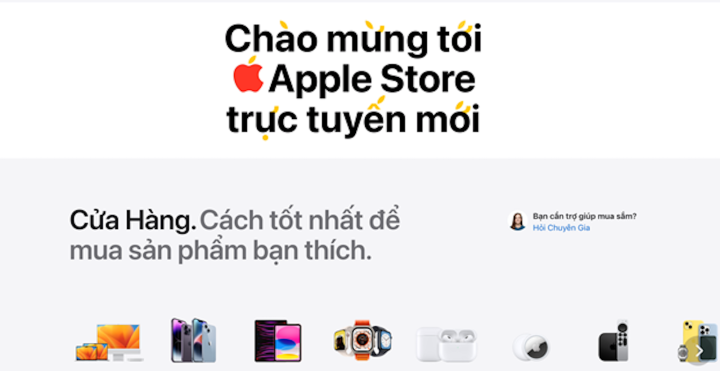 Trải nghiệm mua sắm tại Apple Store trực tuyến đầu tiên của Việt Nam