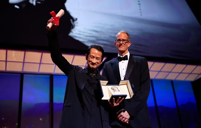 Tại Cannes, Pháp, đạo diễn Trần Anh Hùng và Phạm Thiên Ân được vinh danh.