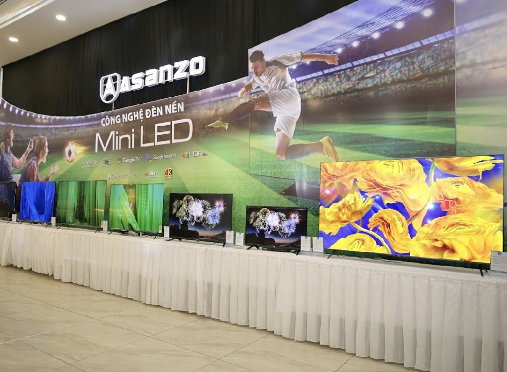 ASANZO ra mắt loạt TV Mini LED thế hệ mới