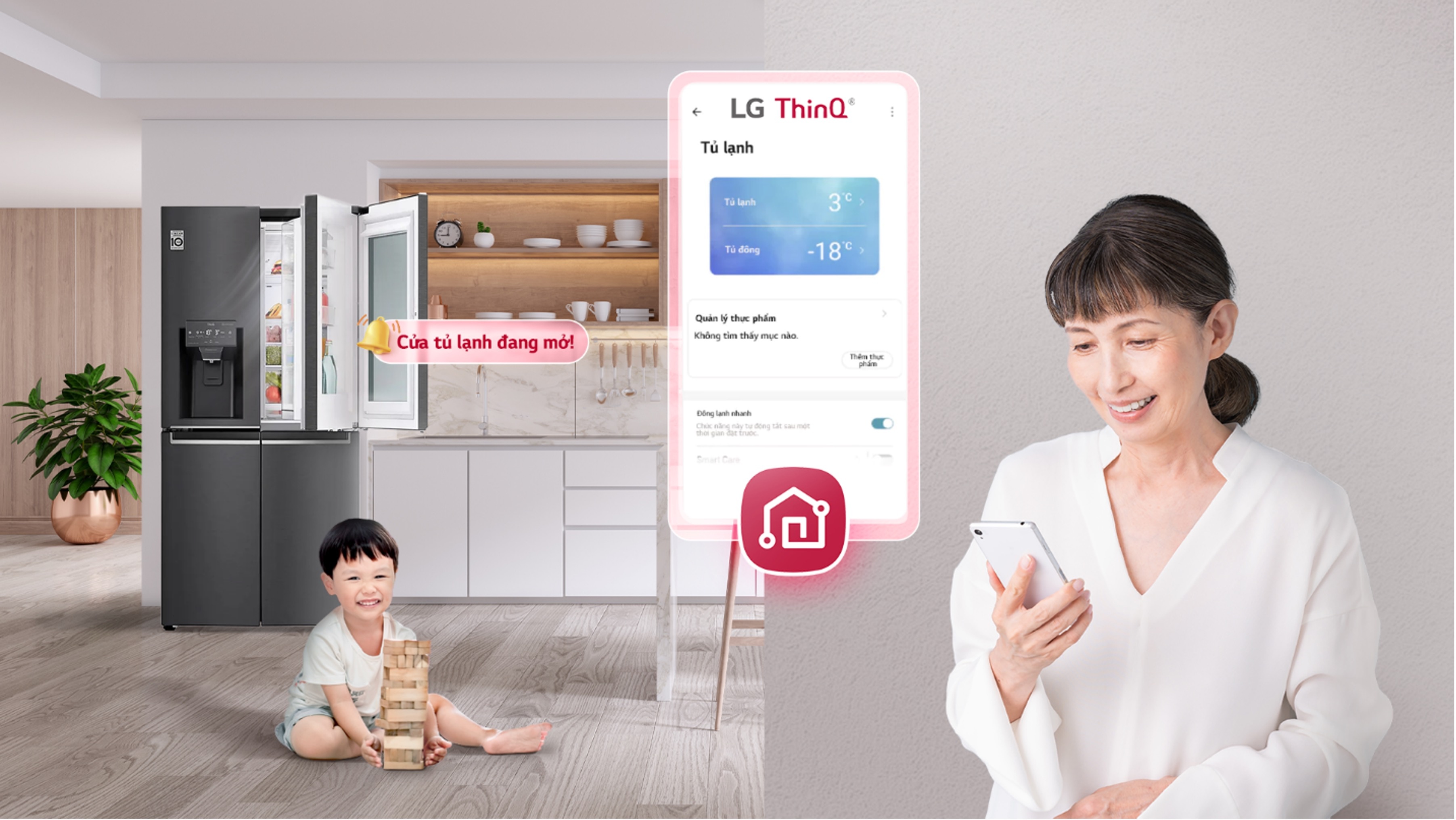 LG ThinQ - "Quản gia" nhắc nhở, chẩn đoán thông minh cho gia đình