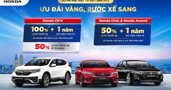 Đối với những khách hàng mua xe CR-V, Civic và Accord trong tháng 7, Honda Việt Nam ưu đãi hấp dẫn.