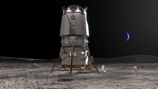 Trong nỗ lực khám phá Mặt Trăng, NASA "bắt tay" cùng Blue Origin.