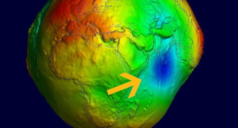 Giải mã về bí ẩn của lỗ hổng trọng lực rộng 3 triệu foot vuông gần Ấn Độ