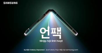 Để ra mắt iPhone màn hình gập mới, Samsung đã gửi thư mời.