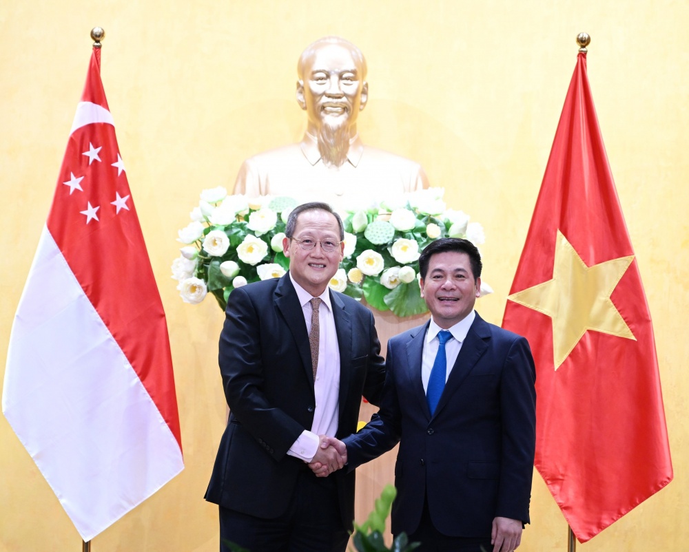 Hợp tác năng lượng xanh đang được tăng cường giữa Việt Nam và Singapore.