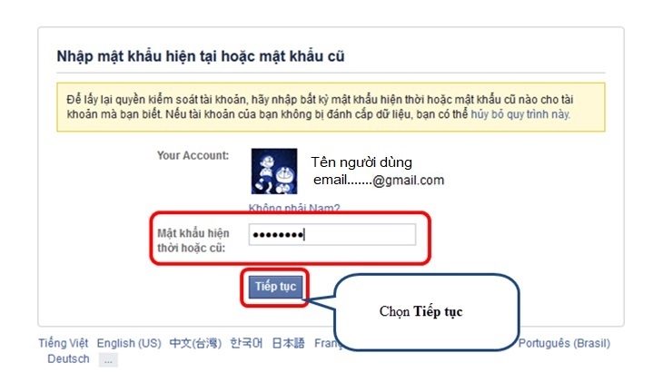 Bảo vệ tài khoản facebook