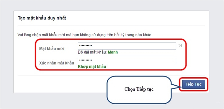 Nhập mật khẩu bảo vệ tài khoản