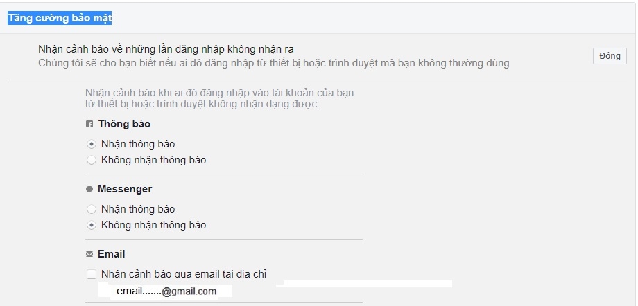 Tăng cường bảo mật tài khoản facbook