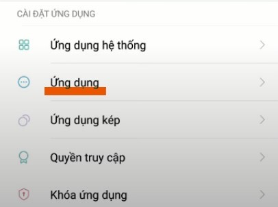 Ứng dụng - Cài đặt ứng dụng