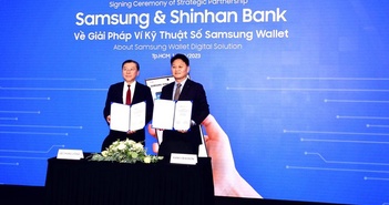 Samsung ký ghi nhớ hợp tác ngân hàng Shinhan Việt Nam Samsung ký ghi nhớ hợp tác ngân hàng Shinhan Việt Nam