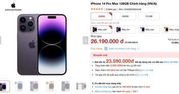 Đón đầu iPhone 15, giá iPhone 14 Pro Max chạm đáy mới Đón đầu iPhone 15, giá iPhone 14 Pro Max chạm đáy mới