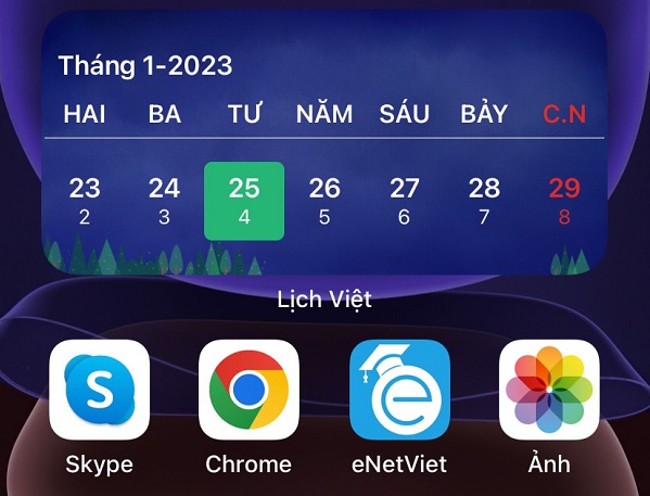 Cài đặt Lịch âm dương trên điện thoại di động