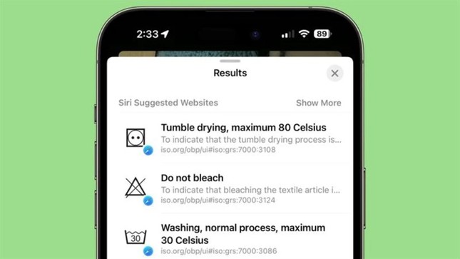 iPhone sẽ giúp bạn hiểu các ký hiệu giặt ủi phức tạp trên nhãn quần áo