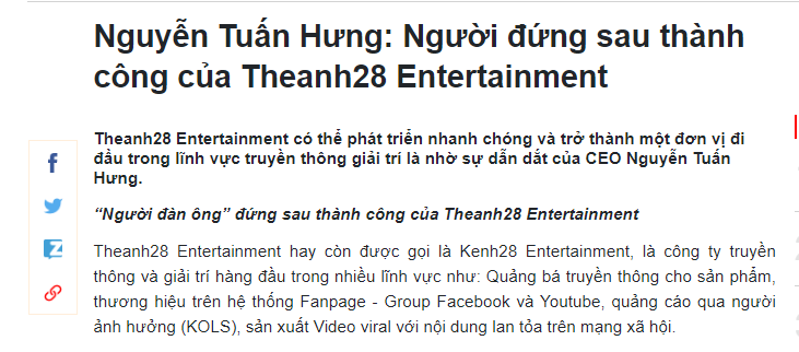 Theanh28 liên tục nợ thuế: Có phải do thua lỗ, thiếu tiền?