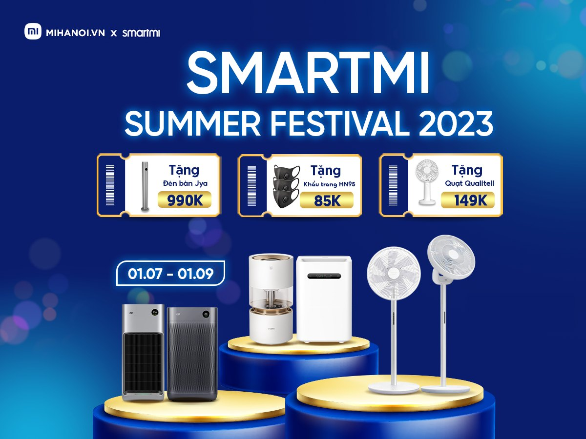 Ngập tràn quà tặng, ưu đãi khủng mua 1 tặng 1 cùng Smartmi Summer Festival tại Mi Hà Nội