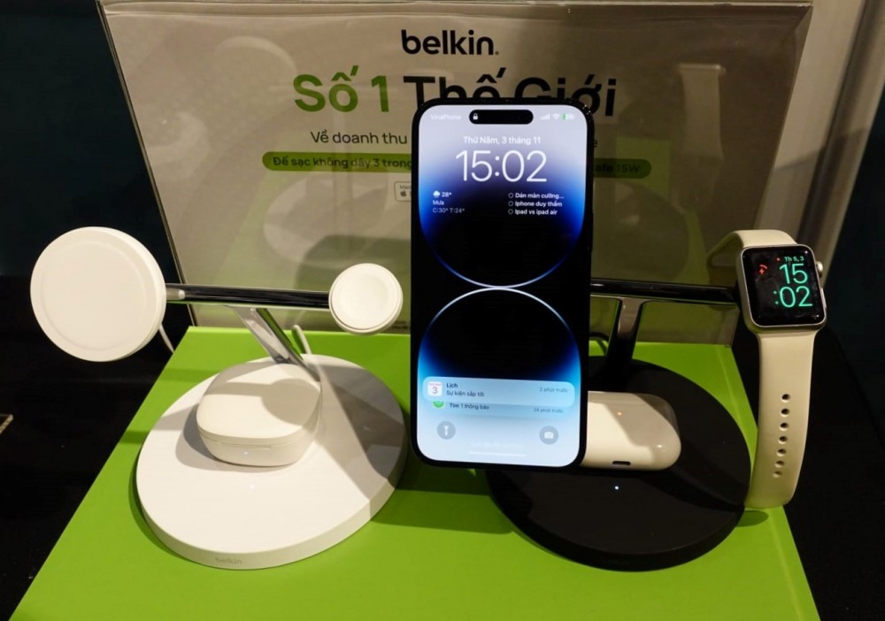 Belkin và MeKo ra mắt sạc không dây MagSafe 3-in-1 cùng loạt phụ kiện mới cho iPhone 14