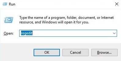 Gõ chữ Regedit