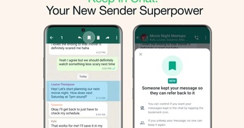 WhatsApp cho phép lưu tin nhắn WhatsApp cho phép lưu tin nhắn