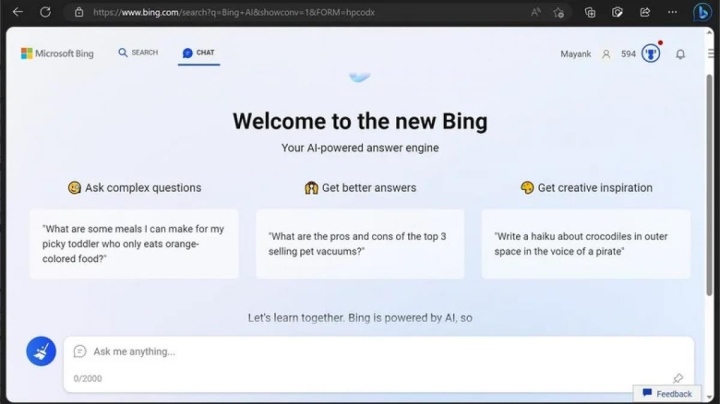 Microsoft bắt đầu tung bản dùng thử Bing có hỗ trợ ChatGPT - 2
