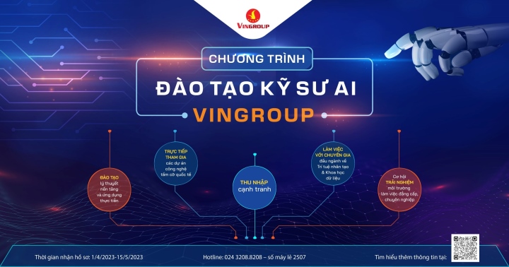 Chương trình đào tạo kỹ sư AI Vingroup tuyển sinh năm thứ 4 - 1