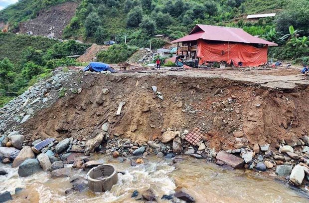 Sơn La xuất hiện một số điểm sạt lở đất, đá sau trận mưa lớn