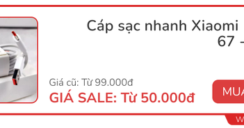 12 deal “xịn” giữa tháng đáng săn, đủ loại thương hiệu từ Xiaomi đến Apple, nhiều món giảm đến 50% 12 deal “xịn” giữa tháng đáng săn, đủ loại thương hiệu từ Xiaomi đến Apple, nhiều món giảm đến 50%
