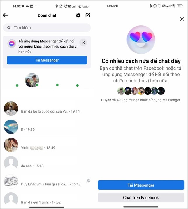 Tính năng nhắn tin Messenger ngay trên ứng dụng Facebook đã trở lại sau 9 năm - Ảnh 2. Tính năng nhắn tin Messenger ngay trên ứng dụng Facebook đã trở lại sau 9 năm - Ảnh 2.