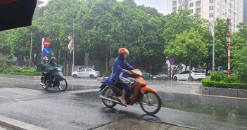 Trong 3 giờ tới, nội thành Hà Nội và các vùng lân cận tiếp tục có mưa