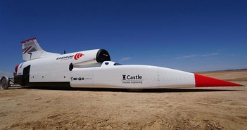 Cỗ xe lai phản lực tăng tốc từ 0 - 1010 km/h trong 50 giây tham vọng phá kỷ lục thế giới