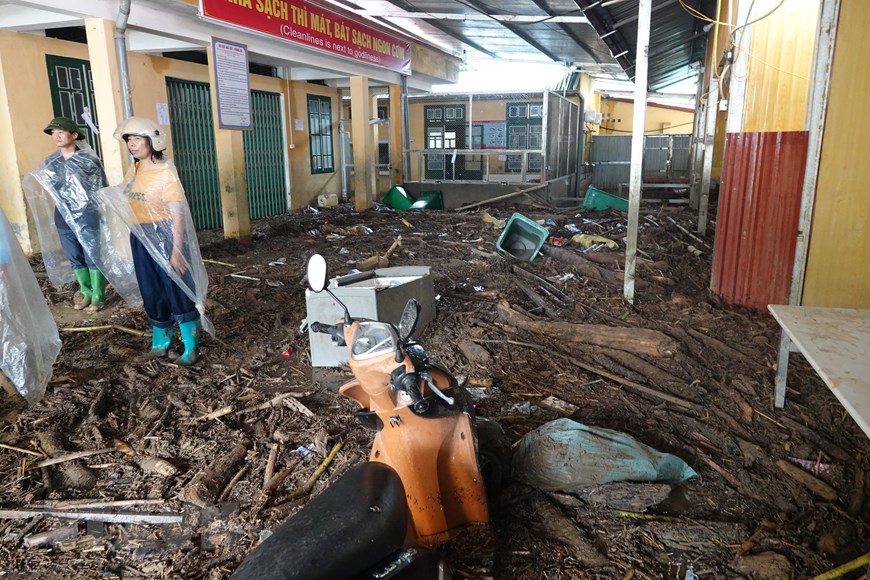 [Photo] Mù Cang Chải tan hoang sau cơn mưa lớn, lũ ống và sạt lở